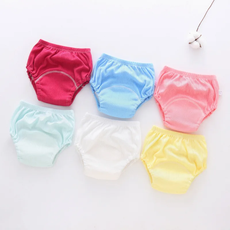 Summer Baby Training Pants Leak-Proof Washable Waterproof Cotton Baby Diapers Toddler Baby Hollow Thin Clean Diapers Underwear