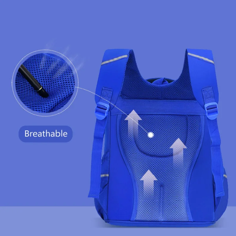 Hoạt Hình Ba Lô Trẻ Em Schoolbags 1-3 Cấp Học Sinh Dễ Thương Mới Trai Bé Gái Orthopaedic Làm Sáng Công Suất Lớn Không Gian Mochila