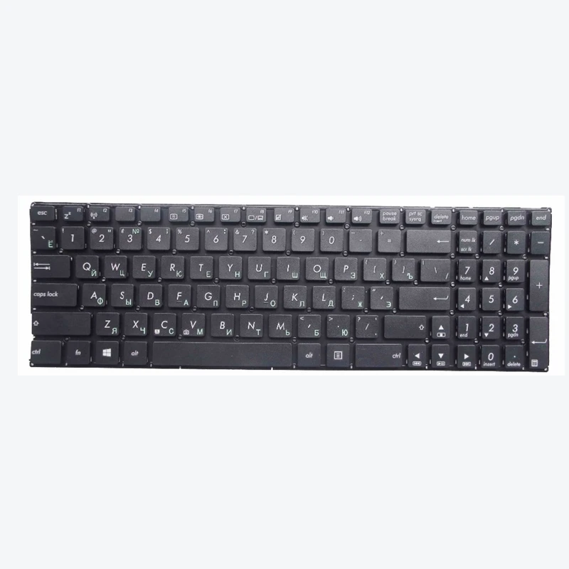 Russische Tastatur für ASUS X502 F502 X553 X555 X555L X553M K553M K553MA F553M V500 S500 F555L VM510L R511 R511L RU