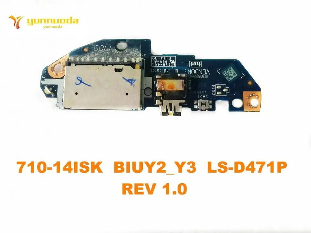 

Original for Lenovo Yoga 710-14 710-14ISK YOGA700 Audio board BIUY2_Y3 LS-D471P REV 1.0 tested good