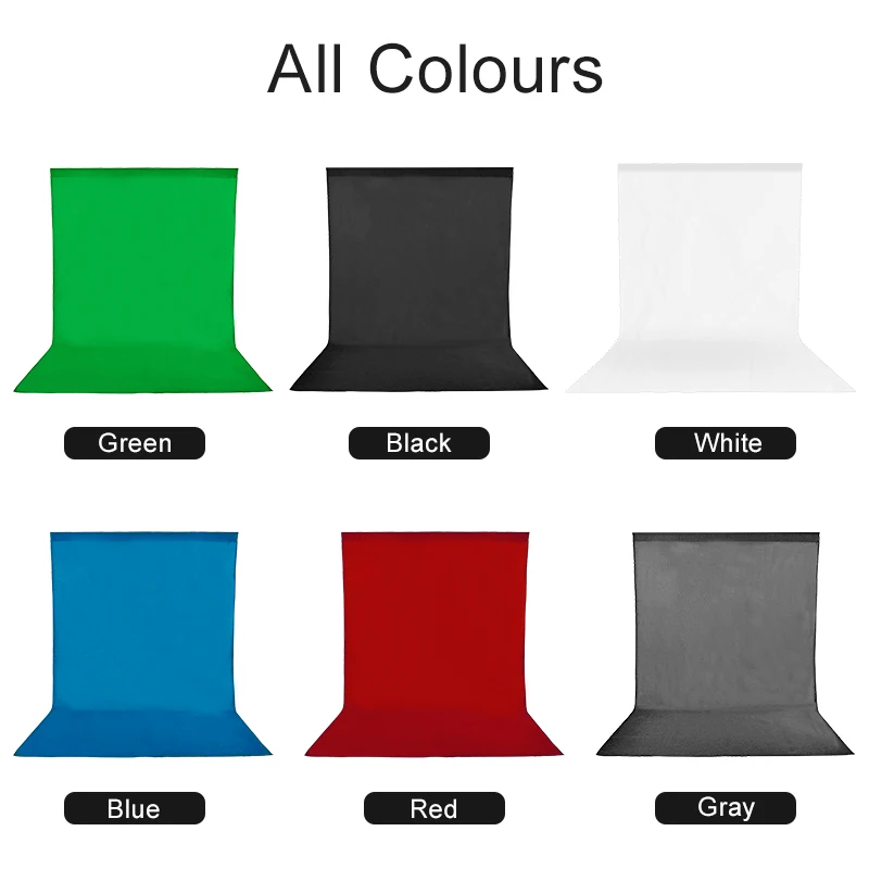 6 اللون التقطت الصور خلفية القماش البوليستر القطن قابل للغسل ستوديو التصوير خلفية الأحمر بولي رمادي أبيض أسود الأخضر شاشة