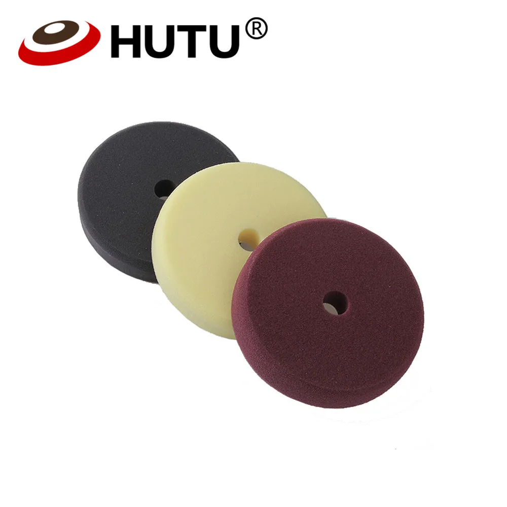 HUTU 6Inch Polishing Pad Buffing For DA Polisher 150mm Flat Sponge Polishing Waxing Buffing Pads Kit For Polishing Machine
