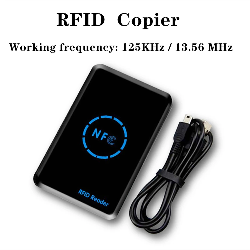 

RFID Copier Duplicator 125KHz Key fob NFC Smart Card Reader Writer 13.56MHz Encrypted Programmer USB UID T5577 EM4305 Cards Tags