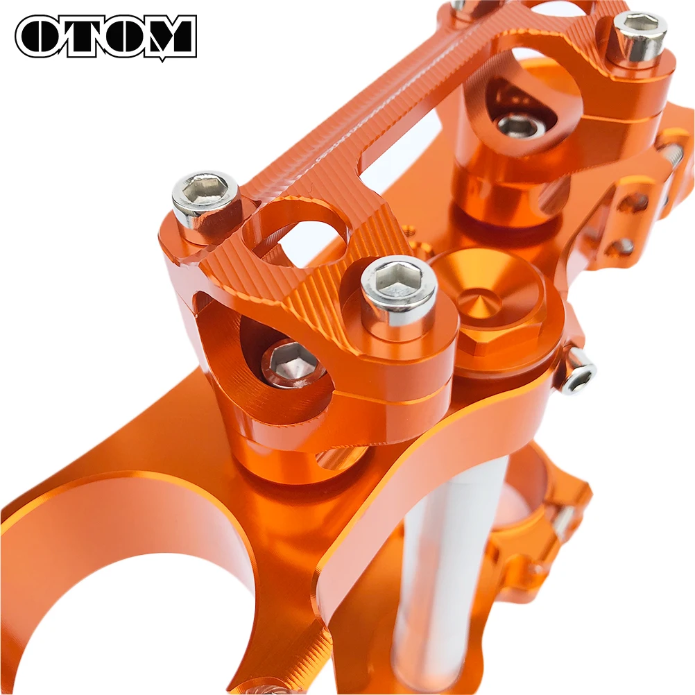 OTOM New Motorcycle Triple Clamps Steering Stem And Handlebar Bar Riser Mount For KTM EXC SX XCFW Husqvarna FC TC FX 125 250 450