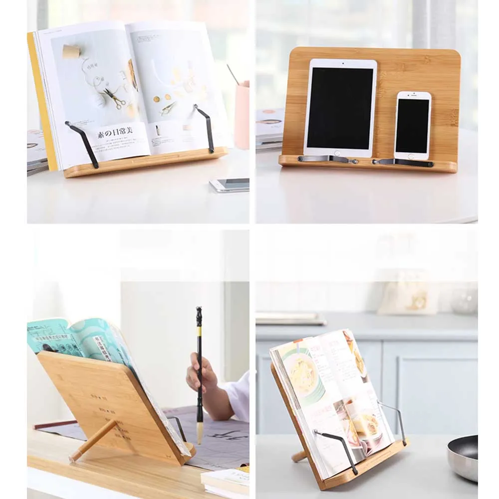 Adjustable Table Reading Stand School Office Music Studio Guitar Piano Score Folder Kitchen Bookends Shelf For Iphone Ipad Racks