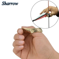 1pcs Shooting Archery Finger Guard Adults Brass Thumb Ring Protective Gear For Outdoor Hunting Archery Protector Accessories