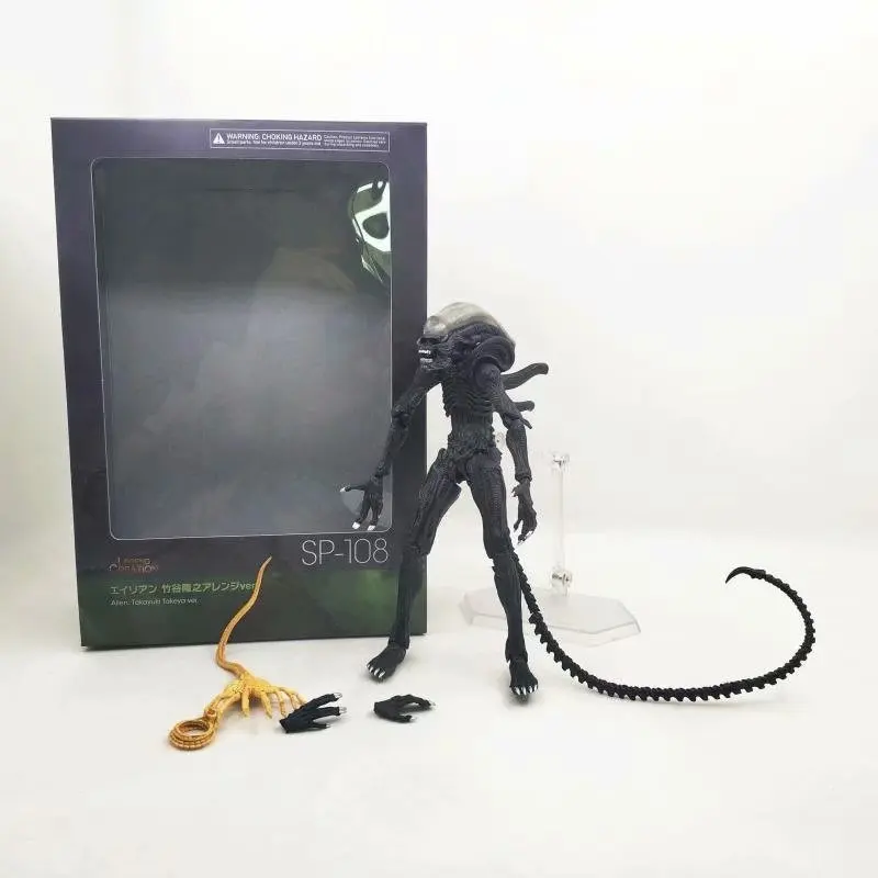 Figma Alien Figure SP-108 10th Alien VS Predator 2 PVC Action Figure Model Toy Doll Gift