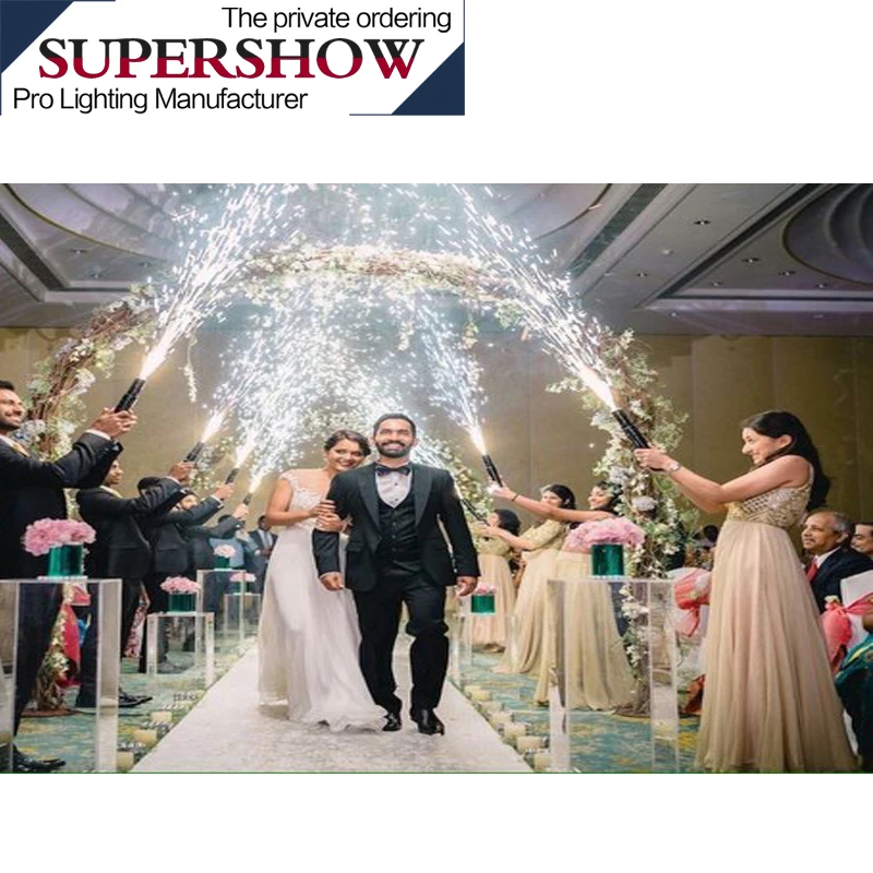4 Cues Receiver Wedding Sparking machine Stage Effect Fountain Remote Control cold fireworks system  for wedding stages