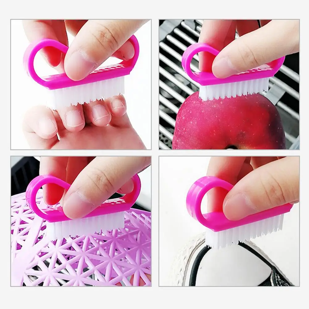 Small Horn Shape Plastic Dust Cleaning Brush Manicure Nail Art Pedicure Tool наклейки для ногтей