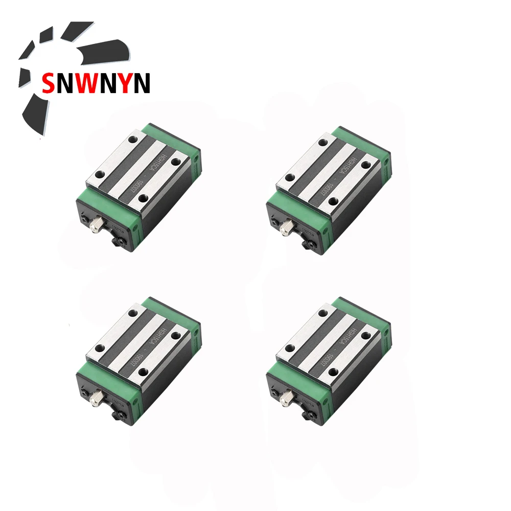 4pcs/Lot HGH15CA/HGW15CC HGH20CA/HGW20CC HGH25CA/HGW25CC Linear Bearings Slide Block Carriage For Cnc Parts