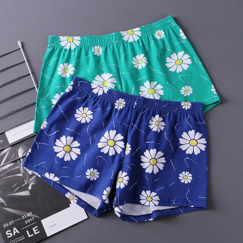 Homewear Men\'s Arrow Shorts Pants Summer Cotton Print Panties Mens Boxers Shorts Youth Breathable Sleepwear Pants Cuecas Hombre