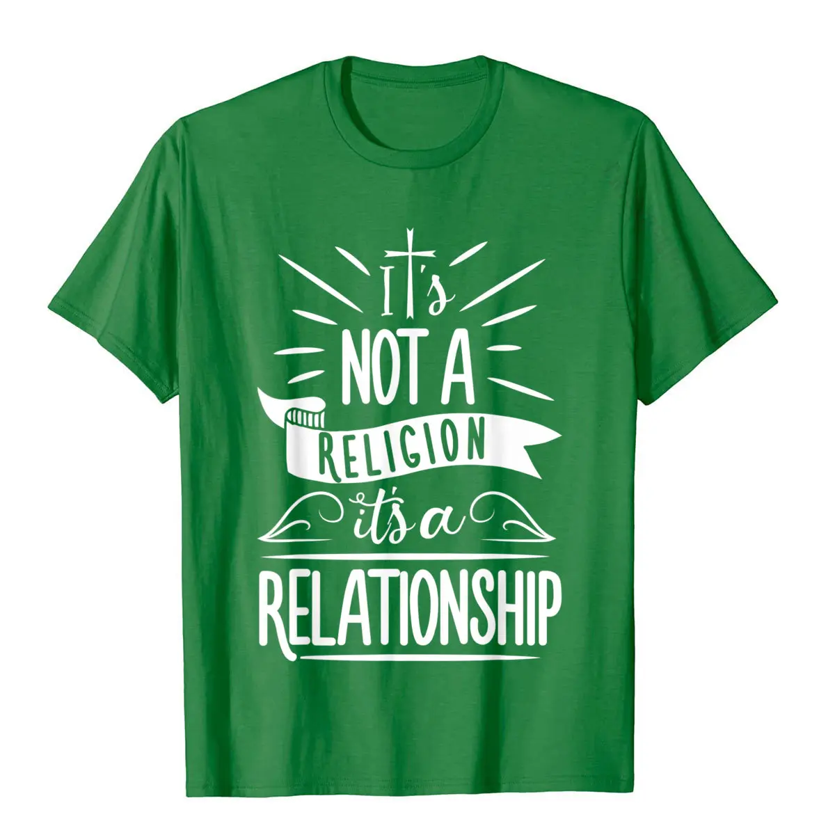 It's Not A Religion It's A Relationship T Shirt Christian T-Shirt NormalCasual Tops & Tees Fashion Cotton Men Top T-Shirts