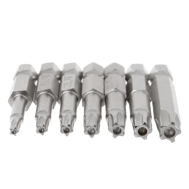 7Pcs stella punte da trapano cacciavite gambo magnetico utensili a mano a cinque punte stella alesaggio T10-T40 trasporto di goccia