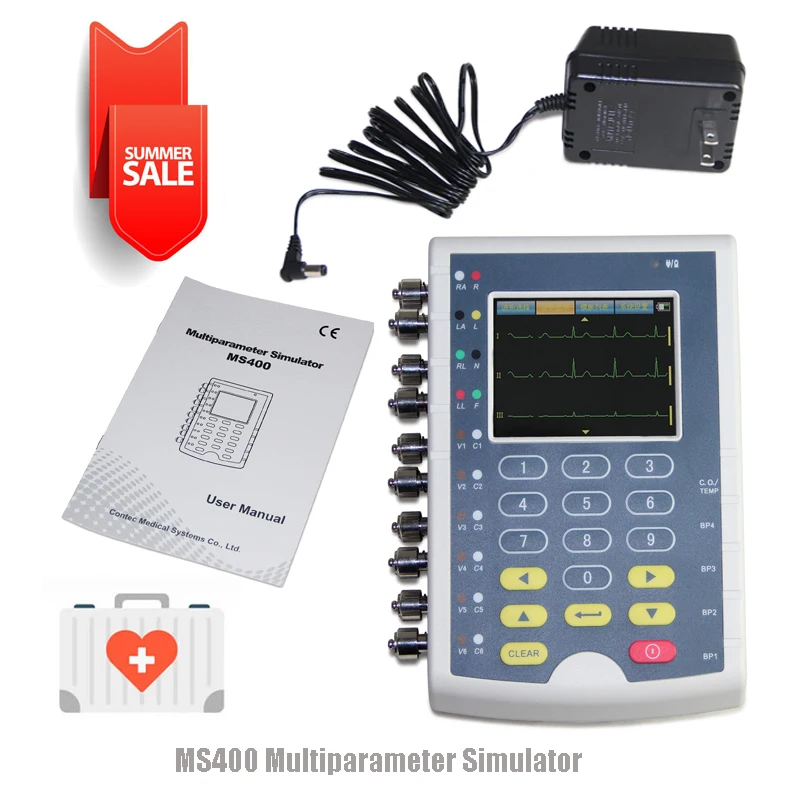 

Contec Manufacturer shipping, MS400 Multi Parameter Patient Simulator ECG IBP Temperature Patient Simulator