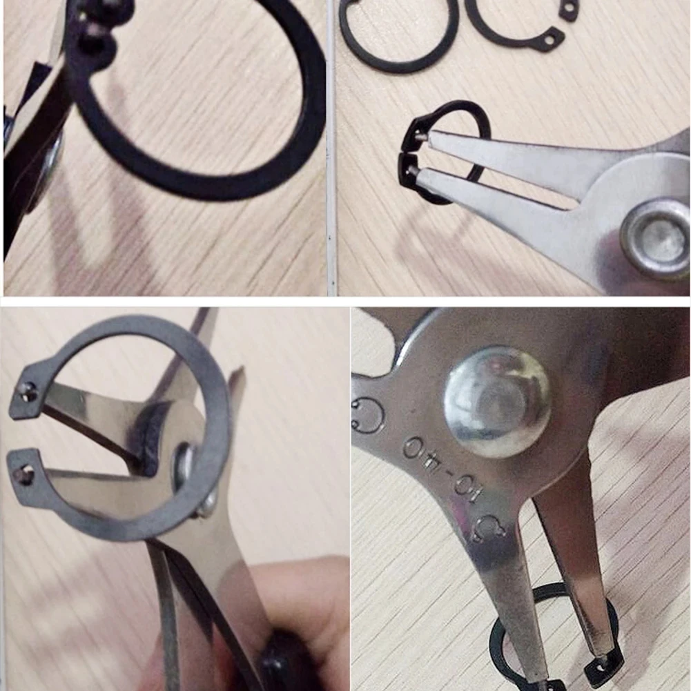 Pince à Circlip interne et externe, anneau de retenue, deux en un, double usage, pour la réparation des outils