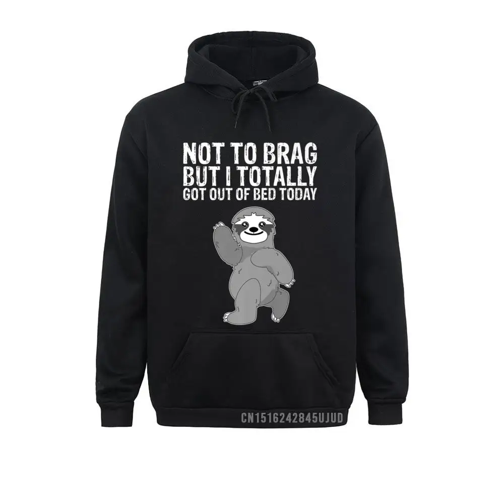 Funny Bed Sleeping Sloth Pajama Top Pullover Gift Men Long Sleeve Hoodies Street Sweatshirts Classic Hoods Discount