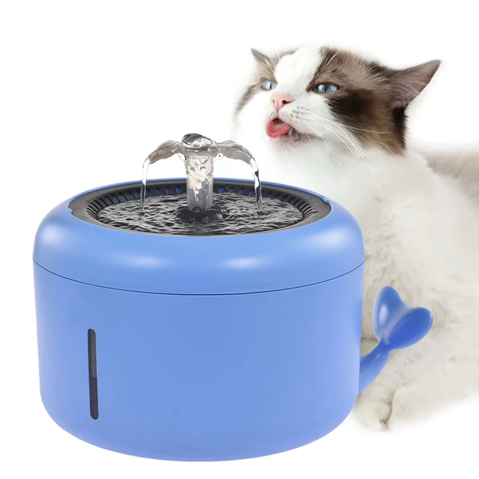 2L Pet Water Fountain Swan Neck Shaped Cat Water Dispenser USB Charging Automatic Power-off Drinking Fountain for Cats Dogs