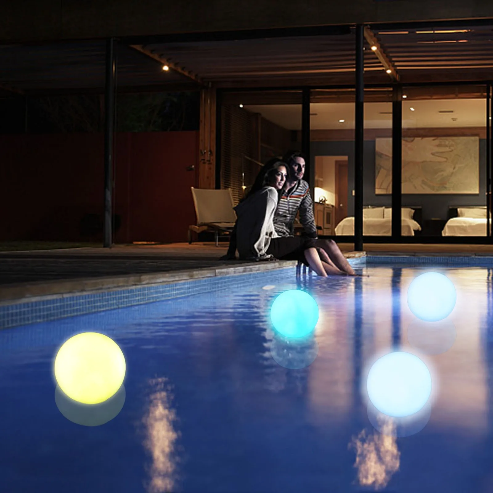 Waterproof Garden Pool Ball Light Outdoor Rechargeable Floating LED Lamp Lawn Party Jardin Decor Piscina Swimming Pools Float