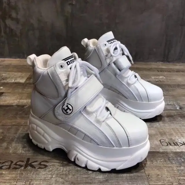 

Platform Sneakers Women High Top Casual Shoes Women Chunky Sneakers Fashion Buty Damskie Leather Ladies Shoes Zapatos De Mujer