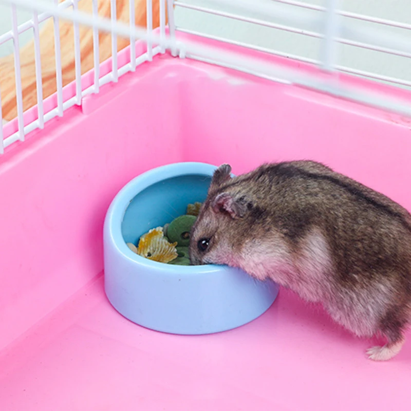 

Ceramic Hamster Food Bowl Small Animal Snack Pot Anti Bite Anti Flip Feeder for Hedgehog Chinchilla Safe Pet Feeding Dish