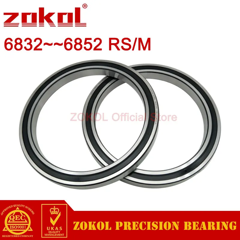 

ZOKOL 6832 6834 6836 6838 6840 6842 6844 6848 6852M 2RS High Quality Thin Wall Deep Groove Ball Bearing