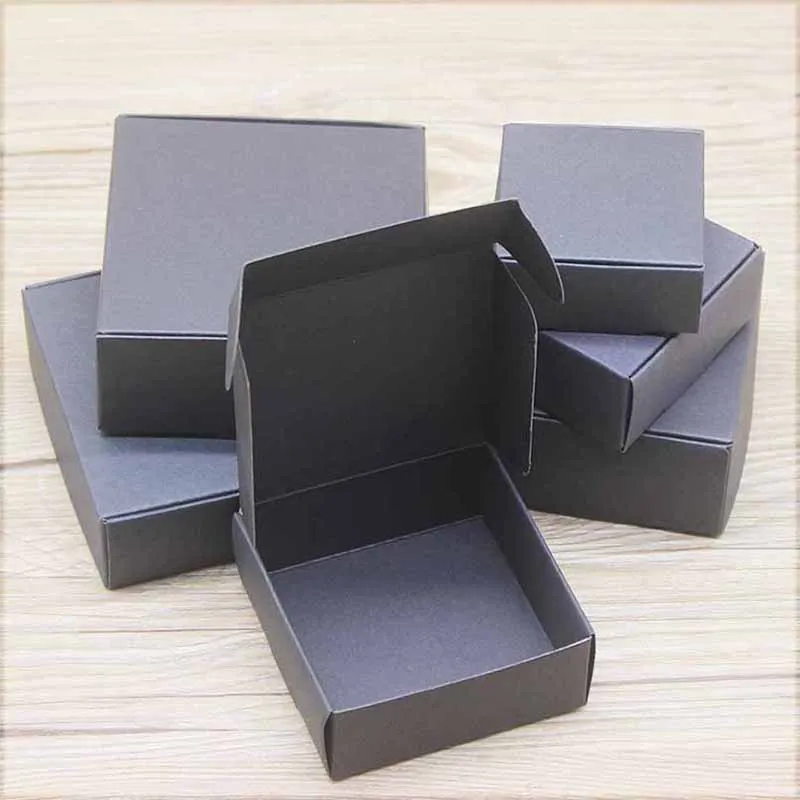 10pcs Kraft Paper Multifunction Box Cardboard Marbling Handmade DIY Favor Gift Candy Box Package Christmas Party Wedding Decor