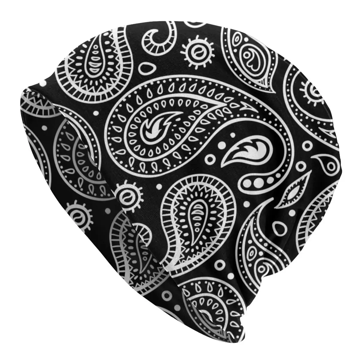 

Bandana Paisley Pattern Skullies Beanies Hat Outdoor Unisex Cap Adult Autumn Winter Dual-use Bonnet Knitting Hats