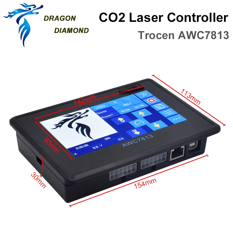 Trocen AWC7813 Co2 Laser Controller System for Co2 Laser Engraving Cutting Machine Replace 7AWC708C Lite ruida Leetro