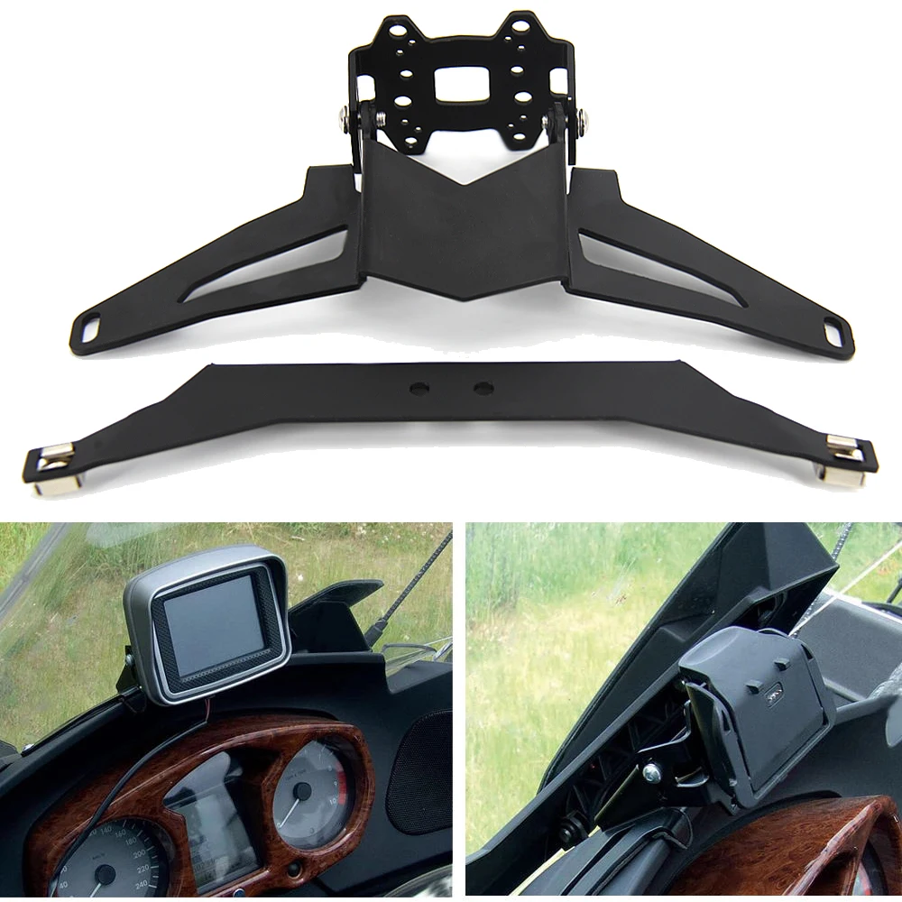 Do BMW R 1200 RT R1200RT poniżej 2009 Nowy uchwyt nawigacyjny Motocyklowy nawigator GPS Uchwyt na telefon USB do ładowania 2008 2007 2006