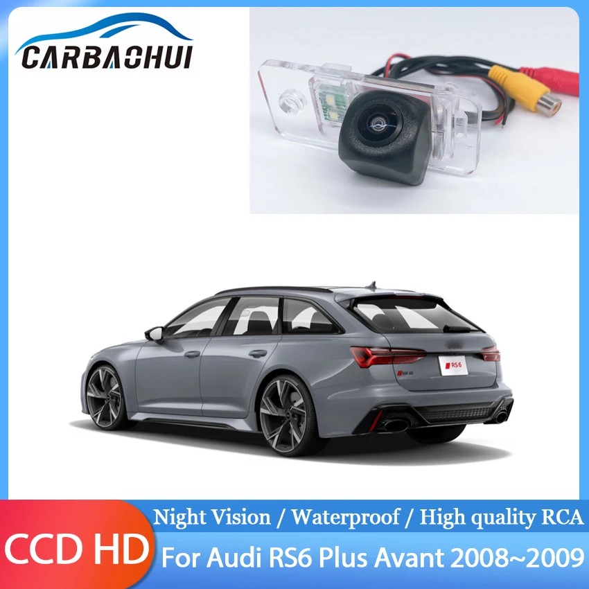 

Waterproof Night Vision high quality RCA Car Auto Rear View Reverse Camera Backup Camera For Audi RS6 Plus Avant 2008~2009