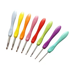 Colorful aluminum Hooks and knitting accessories Crochet hooks so weave croche needle kit weave tools Set of knitting needles