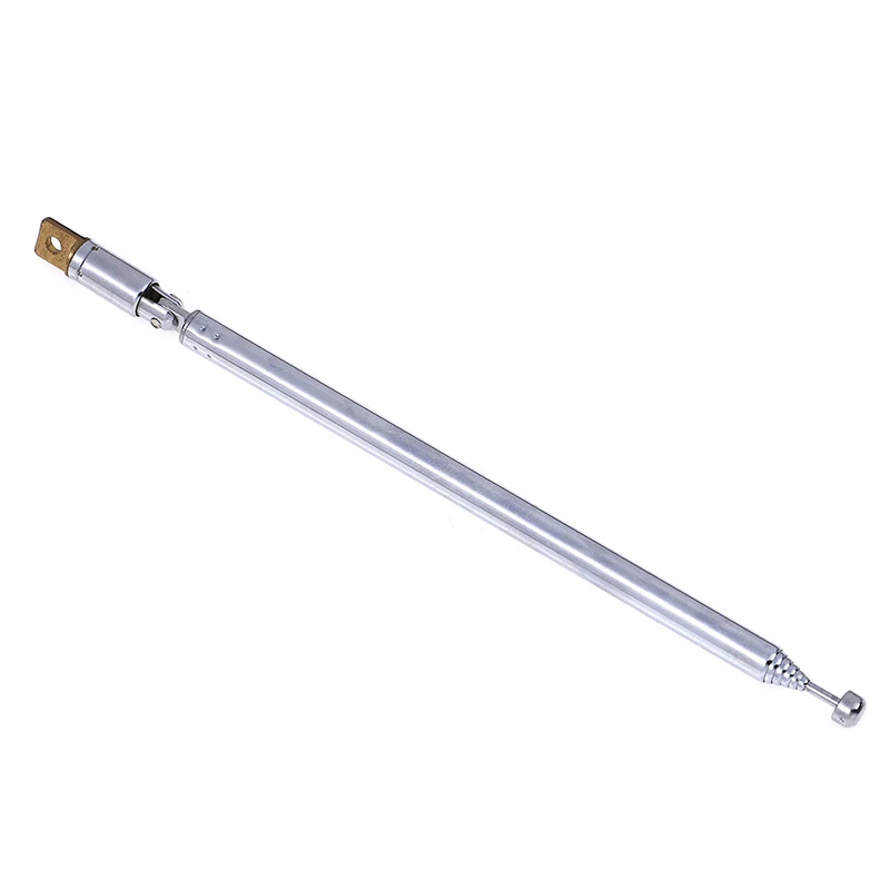 7 Sections Telescopic Antenna Aerial For Radio TV Silver Expanded Total Length 765MM