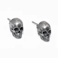 Creative Punk Skull Earrings Men's Cool Hip Hop Earrings Retro Rock Skull Earrings Hot Sale