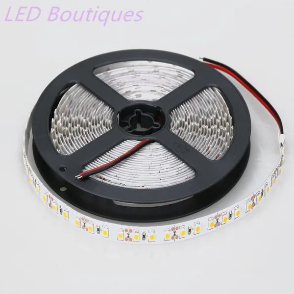 best price 5m/roll 600 LED white/warm white/blue/green/red/yellow/UV tape 3528 120leds/m SMD DC12V flexible LED strip light