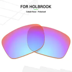 SNARK Anti-Scratch POLARIZED Replacement Lenses for-Oakley Holbrook OO9102 Sunglasses Cobalt Rose