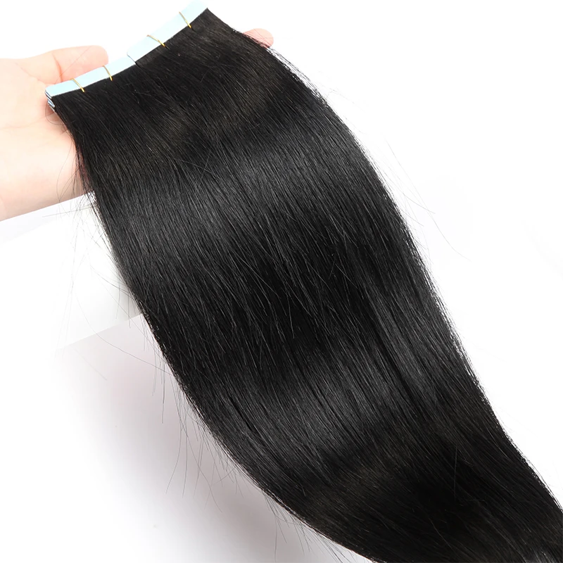 SEGO 2,5 g/Stück, gerade Tape-In-Haarverlängerungen, Echthaar, Skin Weft Tape Hair, nahtlos, unsichtbar, doppelseitiges Klebeband, 20 Stück – Detail 22