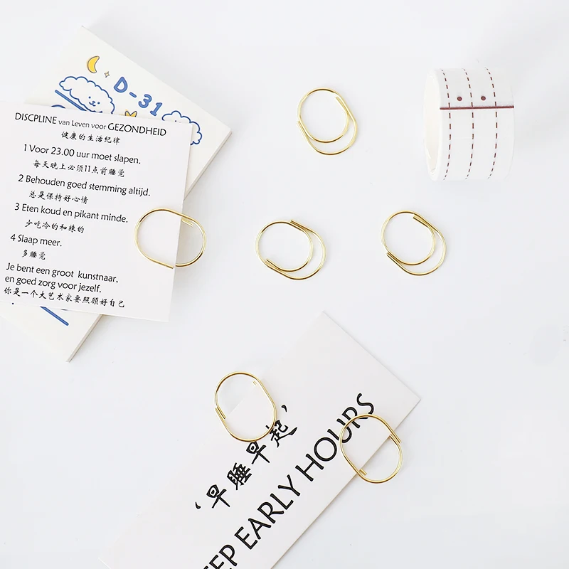 TUTU factory supply 25pcs/15pcs 50x20mm large size paper clips 5 colors available large wide paper clips on Promotion H0180