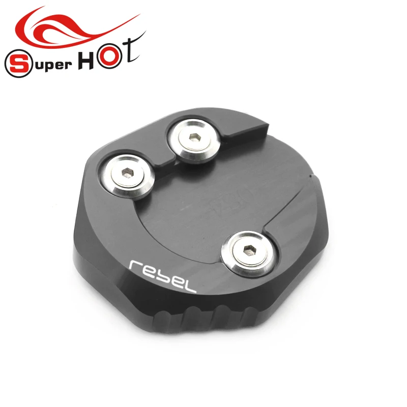 Motorcycle Accessorie Kickstand Side Stand Extension Enlarger Plate Pad for Honda CMX Rebel 500 300 CMX300 CMX500 2017-2020 2021