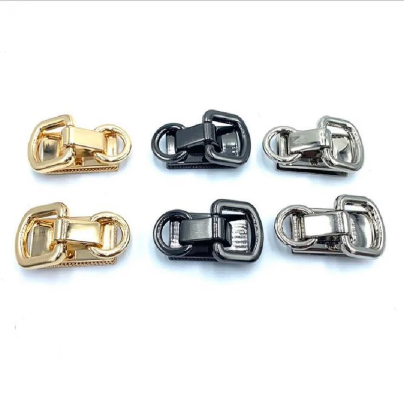 

(10 PC/lot) metal plating processing leather handbag aglet chain link buckle decorative accessories