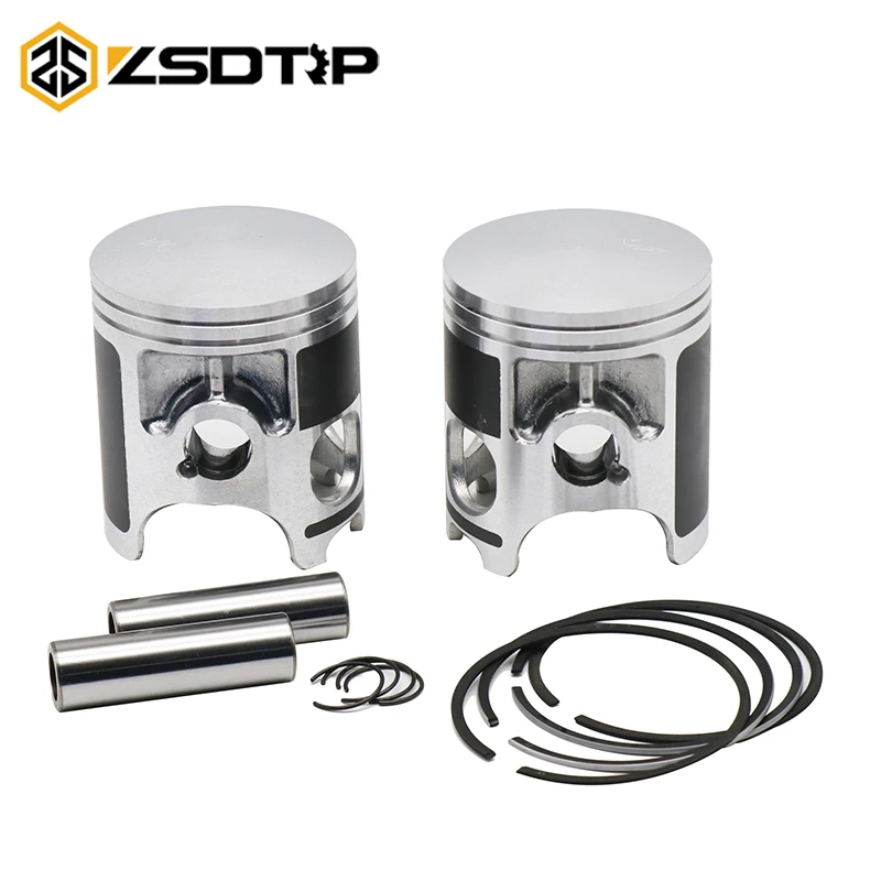 ZSDTRP 64mm STD Piston Kit For Yamaha RD350 1973 1974 1975 Standard Bore Piston assembly