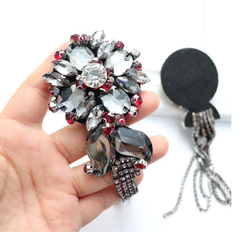 สติ๊กเกอร์ผ้าอินทรธนูฝอยแฮนด์เมด เสื้อผ้า DIY รองเท้า และหมวก สติ๊กเกอร์ตกแต่งแพทช์