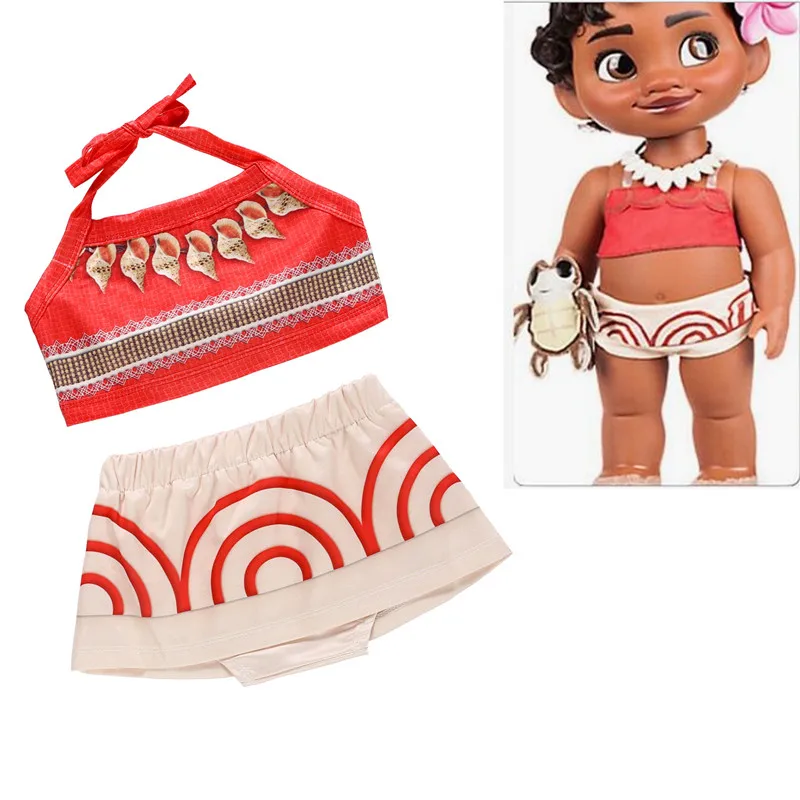 1st 2nd Birthday Dress for Baby Girl Moana Clothing Baby Fantasia Moana Baby Party Kit Vaiana Carnival Attire Moana Costume 1-5Y