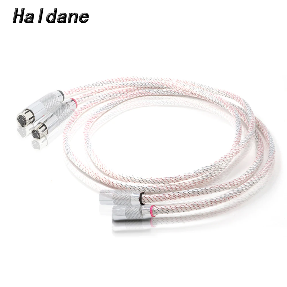 

Haldane Valhalla Odin XLR Balanced Cable Interconnect Cable 3pin XLR Male to Female Cable with Carbon Fiber Rhodium plated Plugs