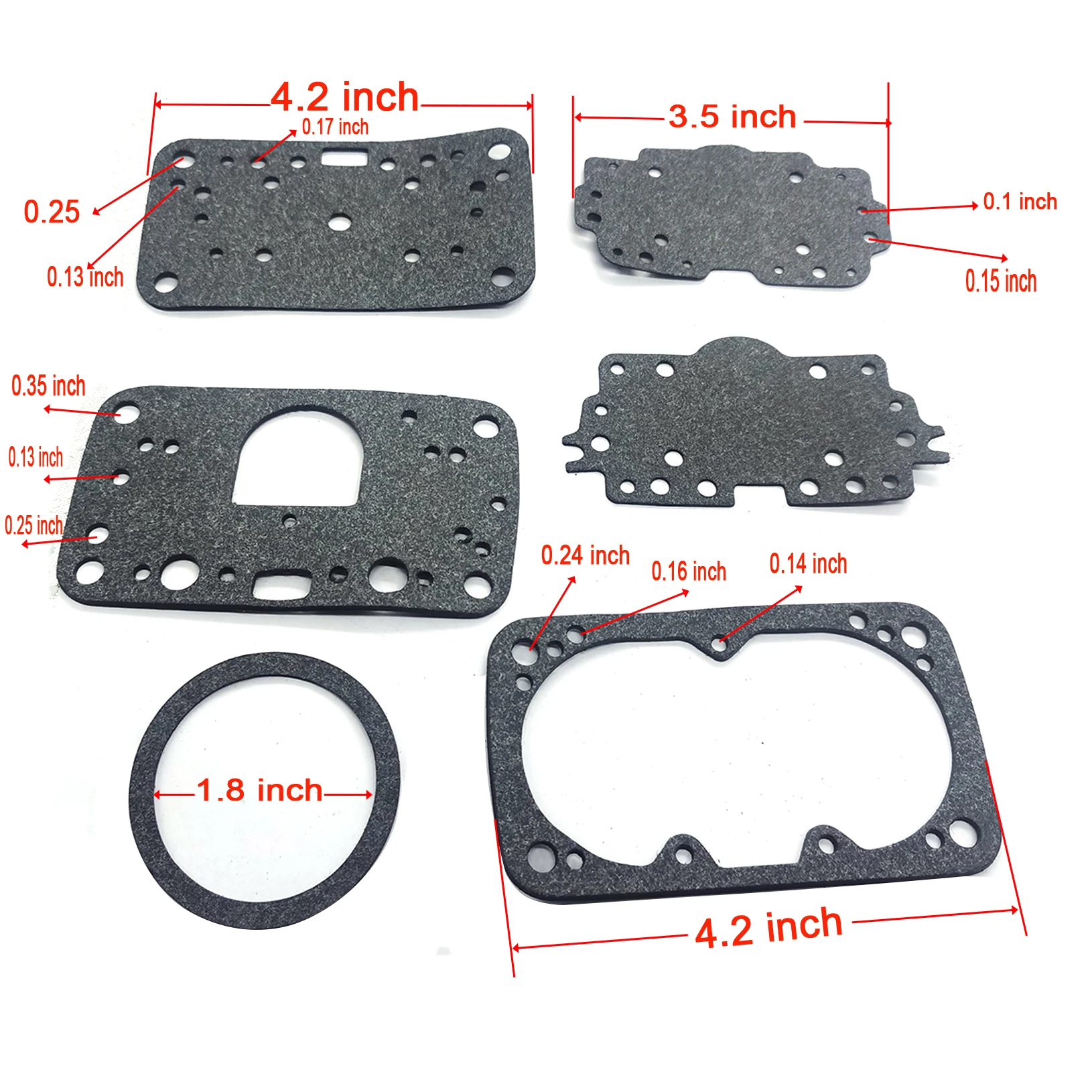 Carburetor Rebuild Kit 37-119 for Holley Vacuum Secondary Fit 390 600 750 CFM 80508 80529 ROAD DEMON JR