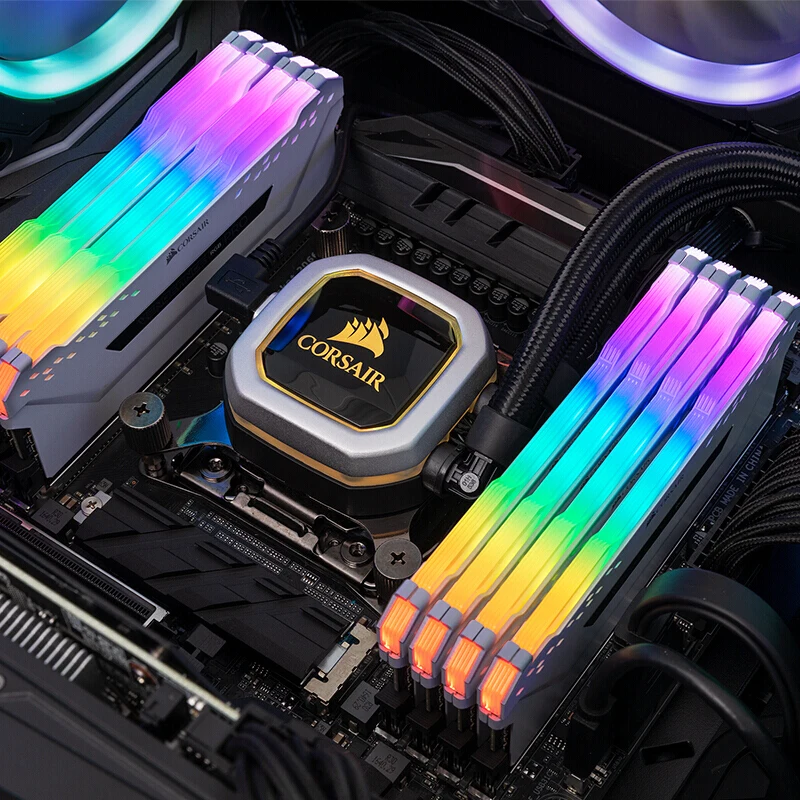 Go CORSAIR ddr4 pc4 ram 8 ГБ 3000 МГц RGB PRO DIMM Настольная память Поддержка материнской платы 8 ГБ memoria ram ddr4 3200 МГц 3600 МГц 16 ГБ