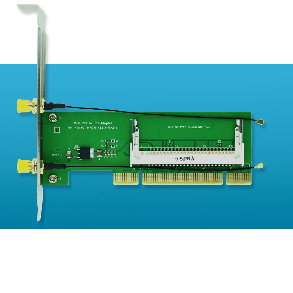 

Мини PCI К PCI адаптер для мини PCI WiFi карты настольного ПК PCI К Mini PCI Тип III A & B WiFi карта AR9223 AR9220 BCM4322