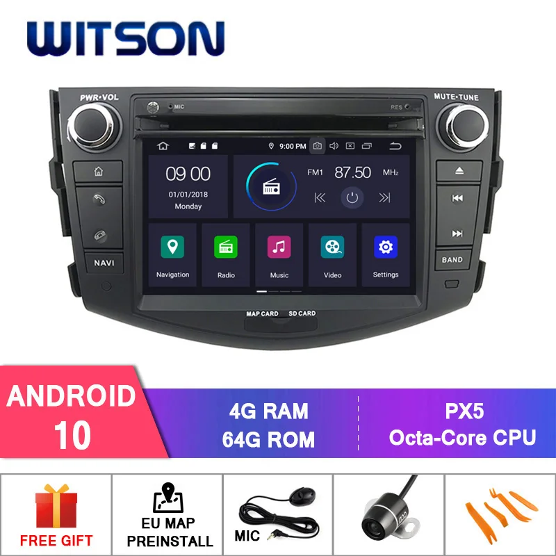 

WITSON Android 10.0 IPS HD Screen For TOYOTA RAV4 2009 Car Multimedia System 4GB RAM+64GB FLASH