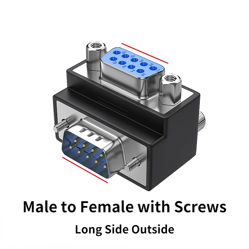 Адаптеры DB9, 9-контактные разъемы типа L с последовательным портом RS232 COM D-Sub 9