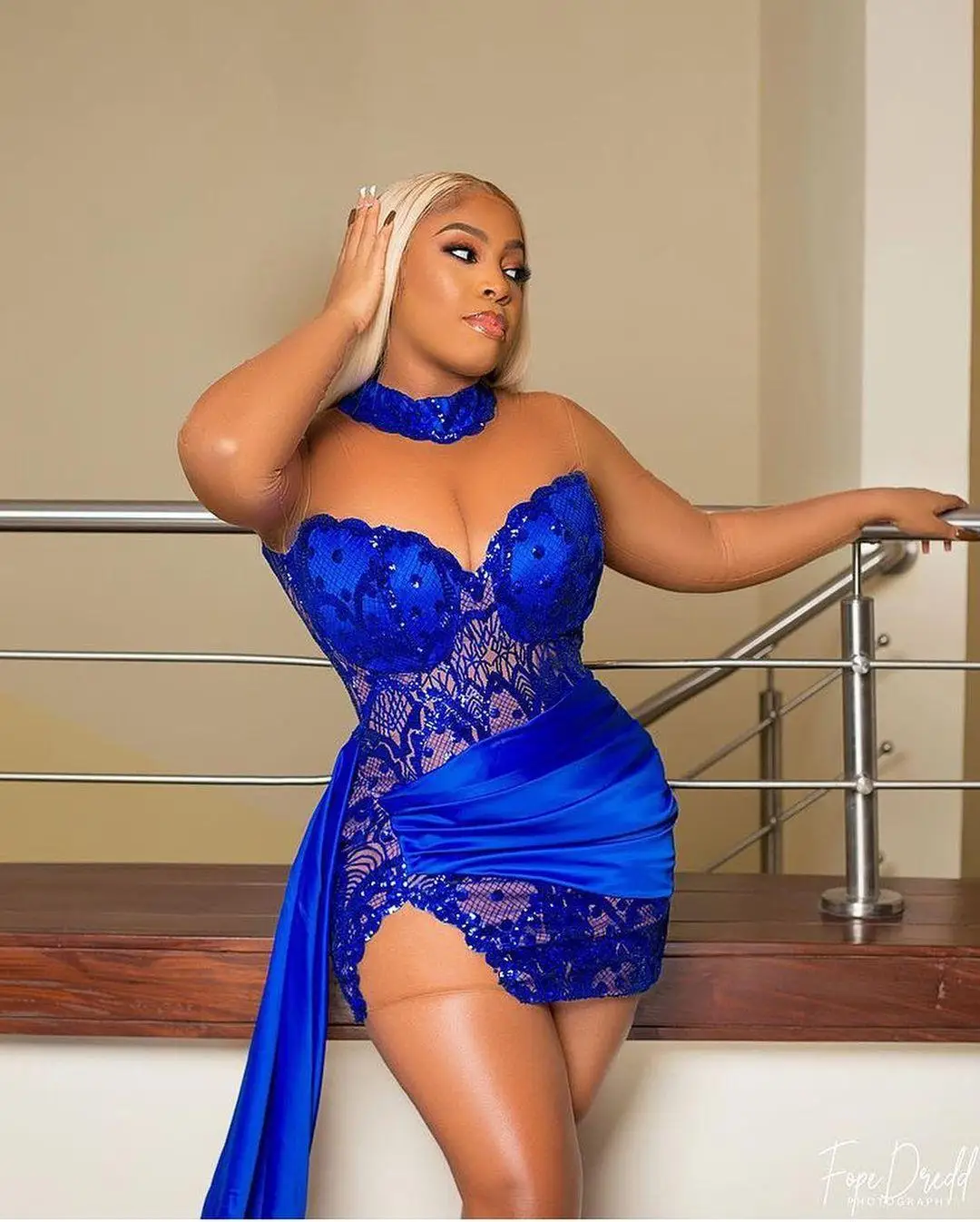 Sexy azul real curto vestidos de baile africano plus size sheer mangas compridas vestidos de noite cetim trem varredura alta baixa festa vestido