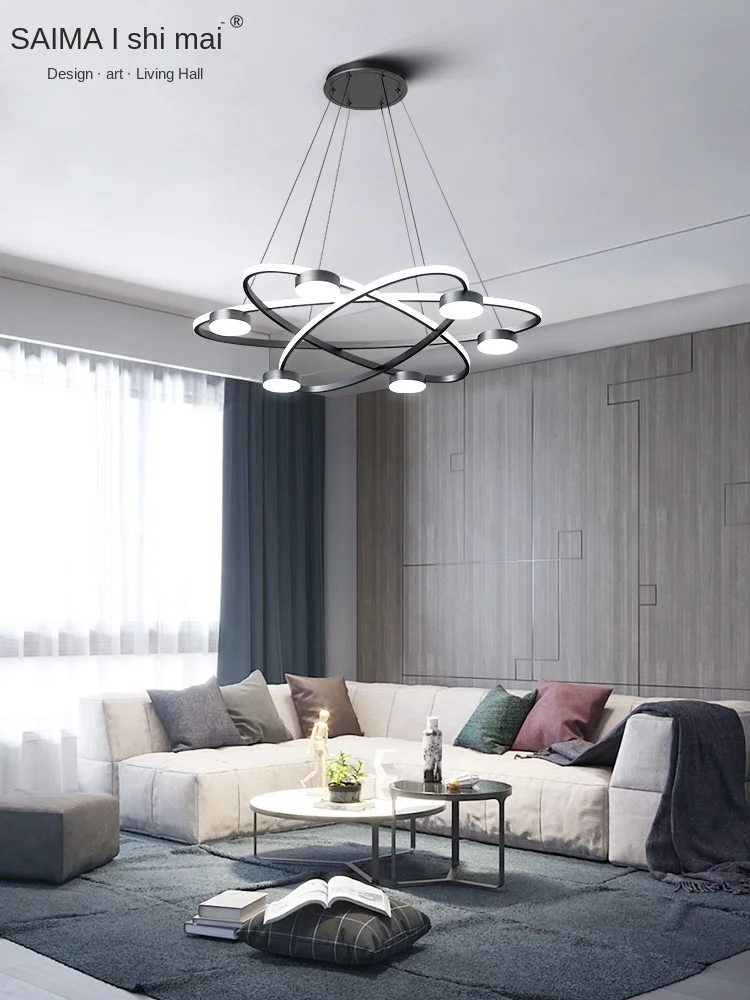 Living Room Chandelier Modern Light Luxury Simple Generous and Upscale Household Dining-Room Lamp Nordic Style Lamp Combinatio